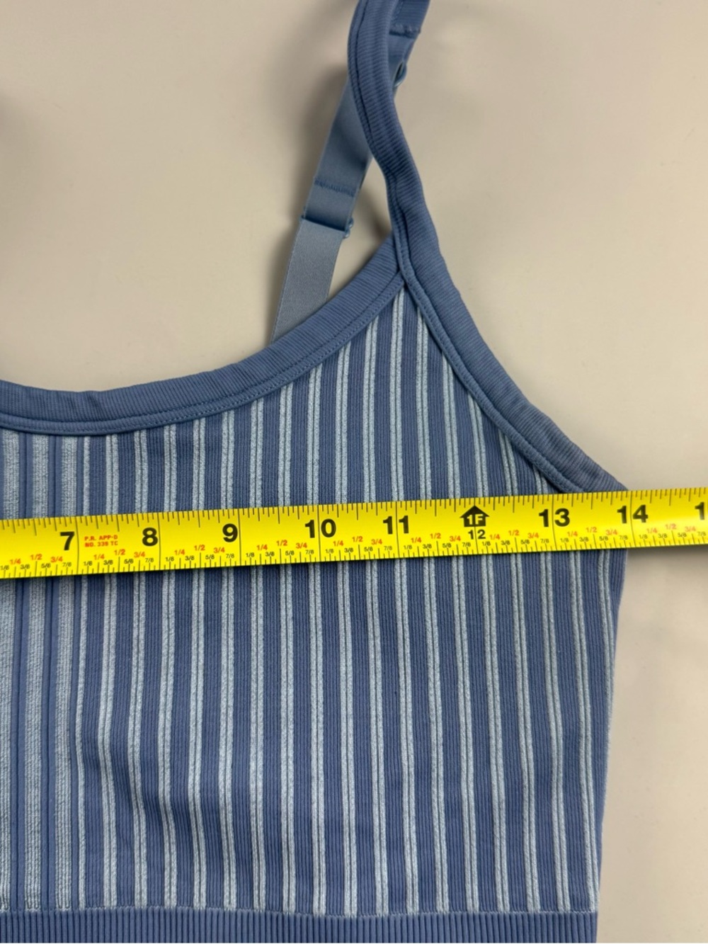 Aerie Real Good Ribbed Strappy Bralette Bra Blue XL - Picture 4 of 7